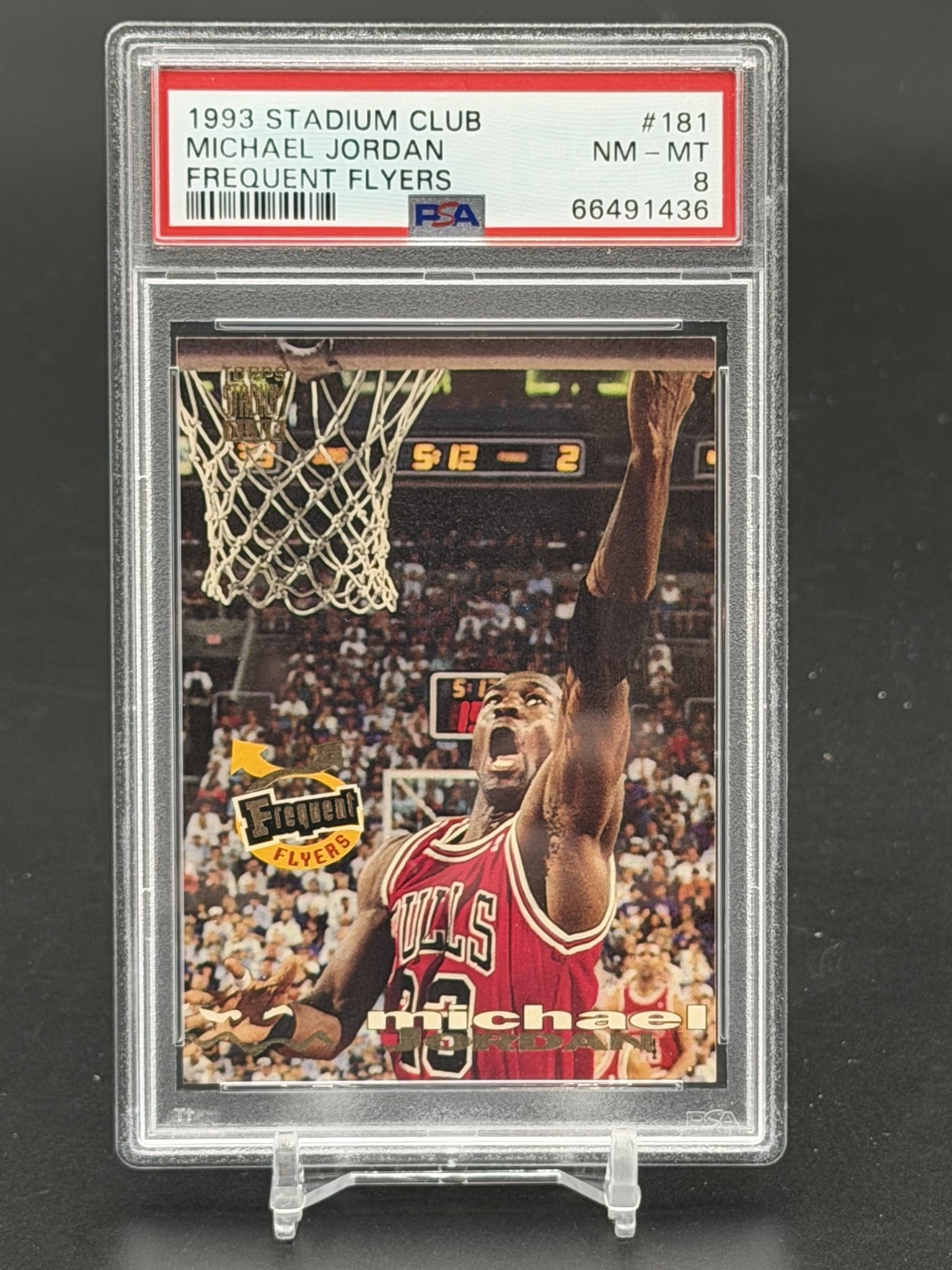 1993 Stadium Club Michael Jordan Frequent Flyers #181 PSA 8 NM-MT Chicago Bulls Basketball Card (1 of 4)