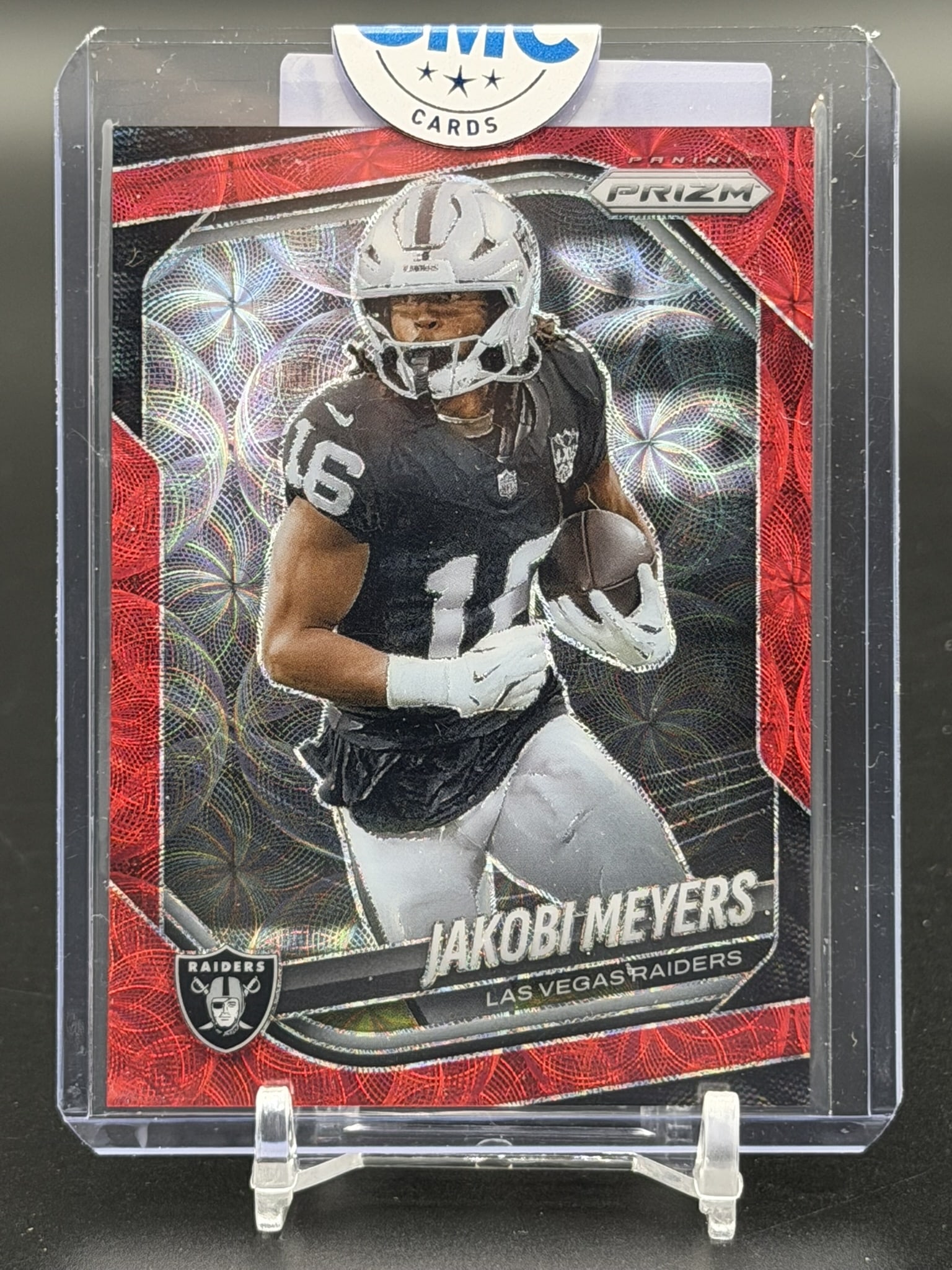 2025 Panini Prizm Red Scope Jakobi Meyers 14/20 #31 Las Vegas Raiders SP (1 of 3)