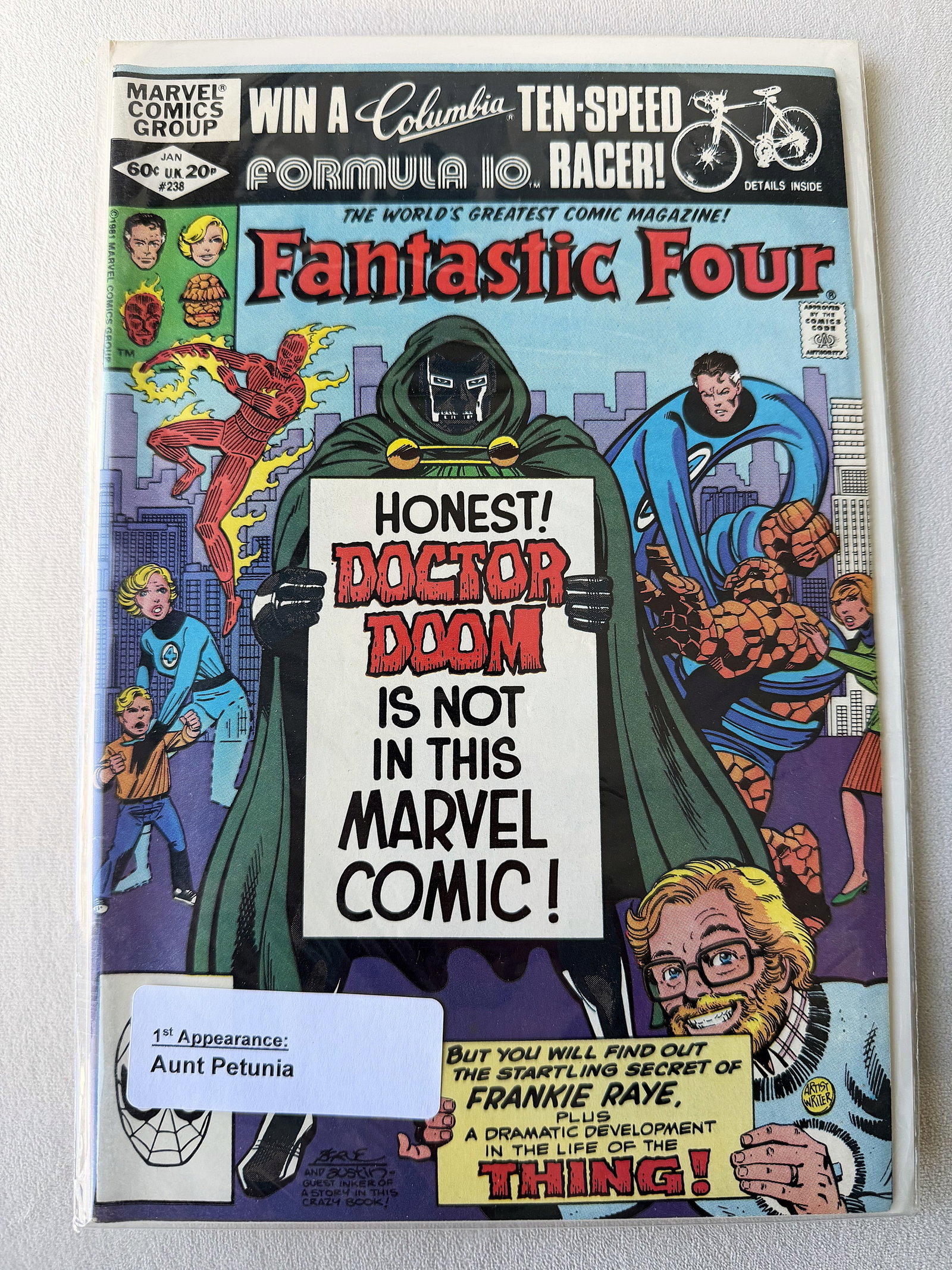 Fantastic Four #238 (1982) – "Honest! Doctor Doom Is Not In This Comic!" – Iconic Byrne (1 of 1)