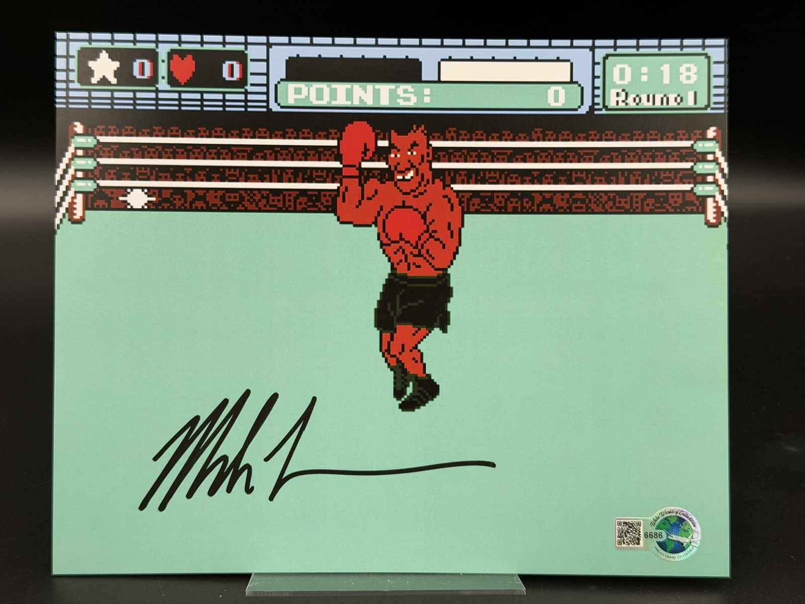 Mike Tyson Signed Nintendo Punch-Out!! "Mike Tyson" Photo WOC COA 8" × 10" (1 of 4)