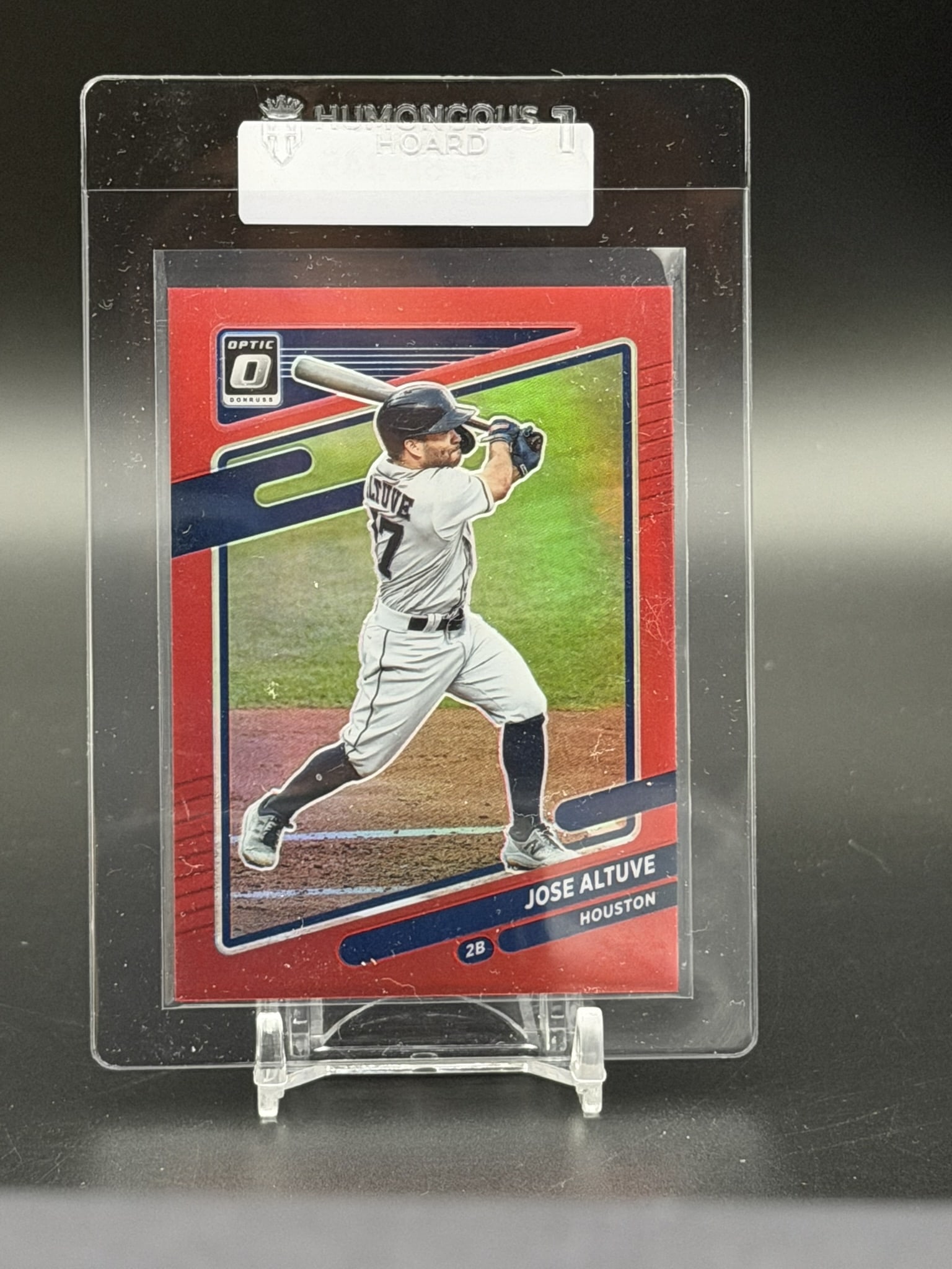 2021 Donruss Optic Jose Altuve Red Prizm #195 Houston Astros 40/60 (1 of 3)