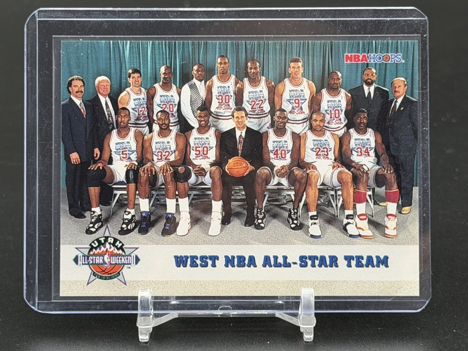 1993 SkyBox NBA Hoops West NBA All-Star Team Card #282 Vintage Basketball Collectible Multi-Player (1 of 2)