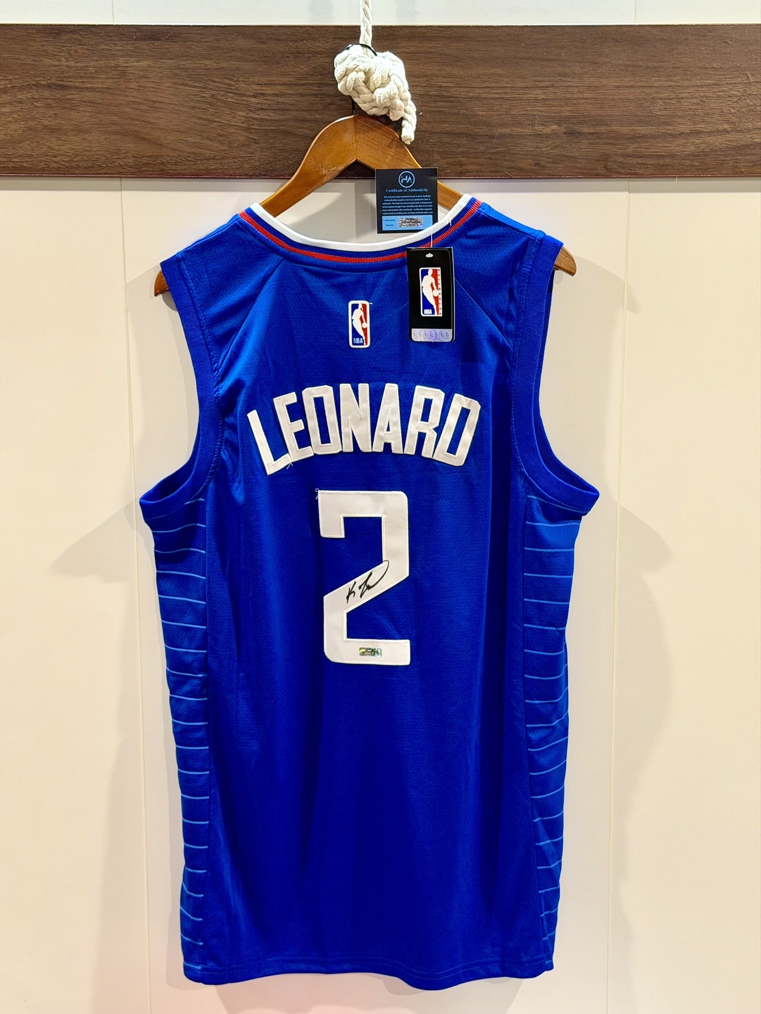 Kawhi Leonard Signed LA Clippers Nike Dri-Fit Association Jersey Heritage Authentication COA (1 of 10)
