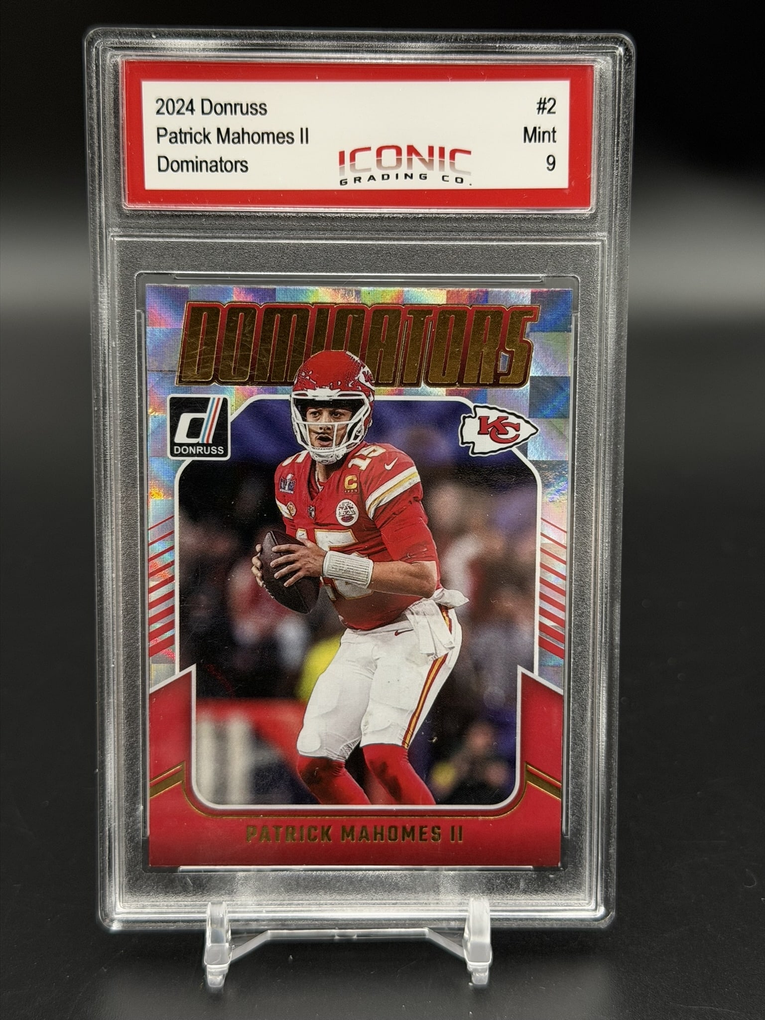 IGC 9 2024 Donruss Dominators Patrick Mahomes II Insert Card #2 Chiefs (1 of 4)