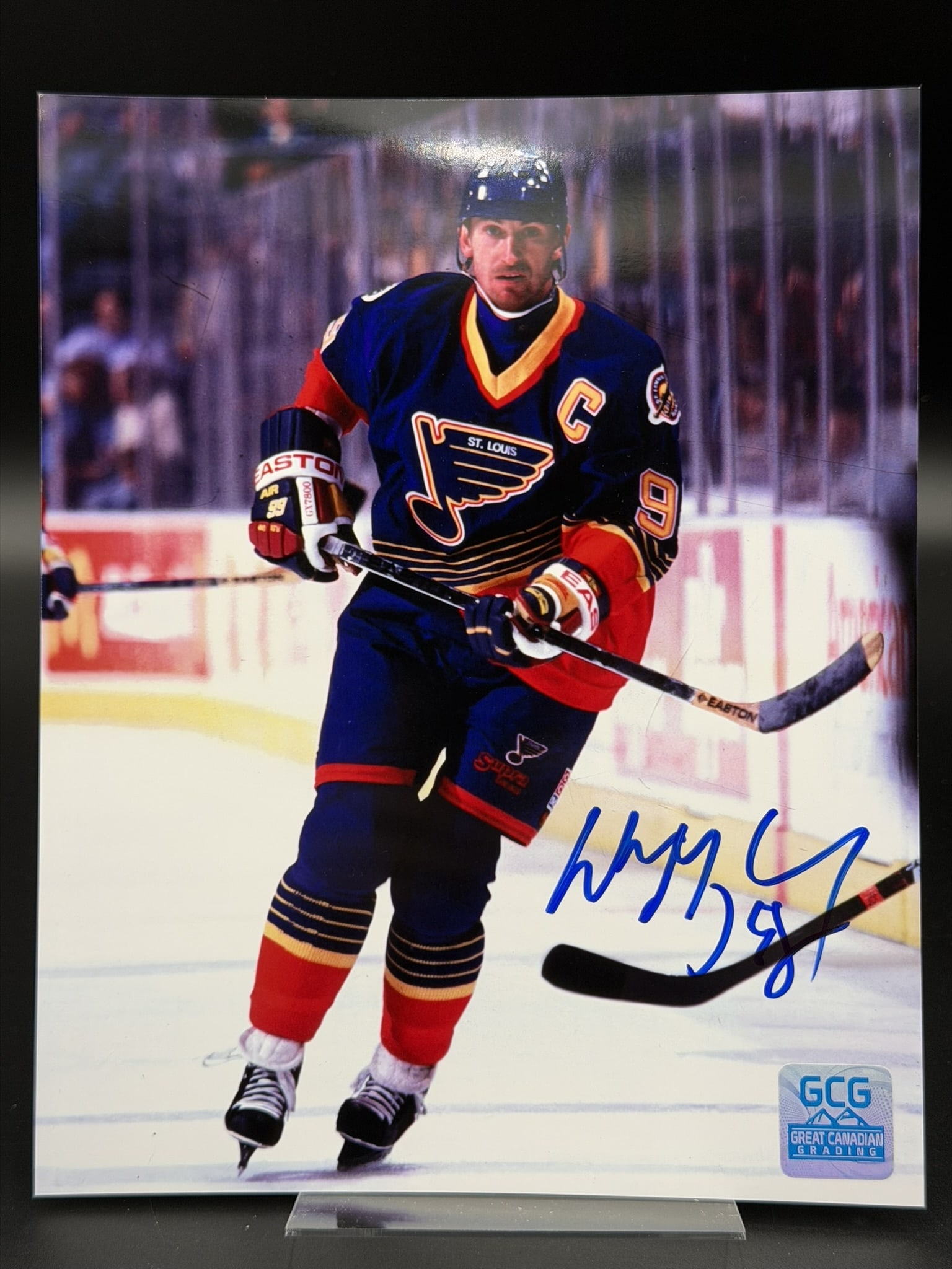 RARE Wayne Gretzky St. Louis Blues Original Autographed 8" × 10" Photo COA (1 of 6)