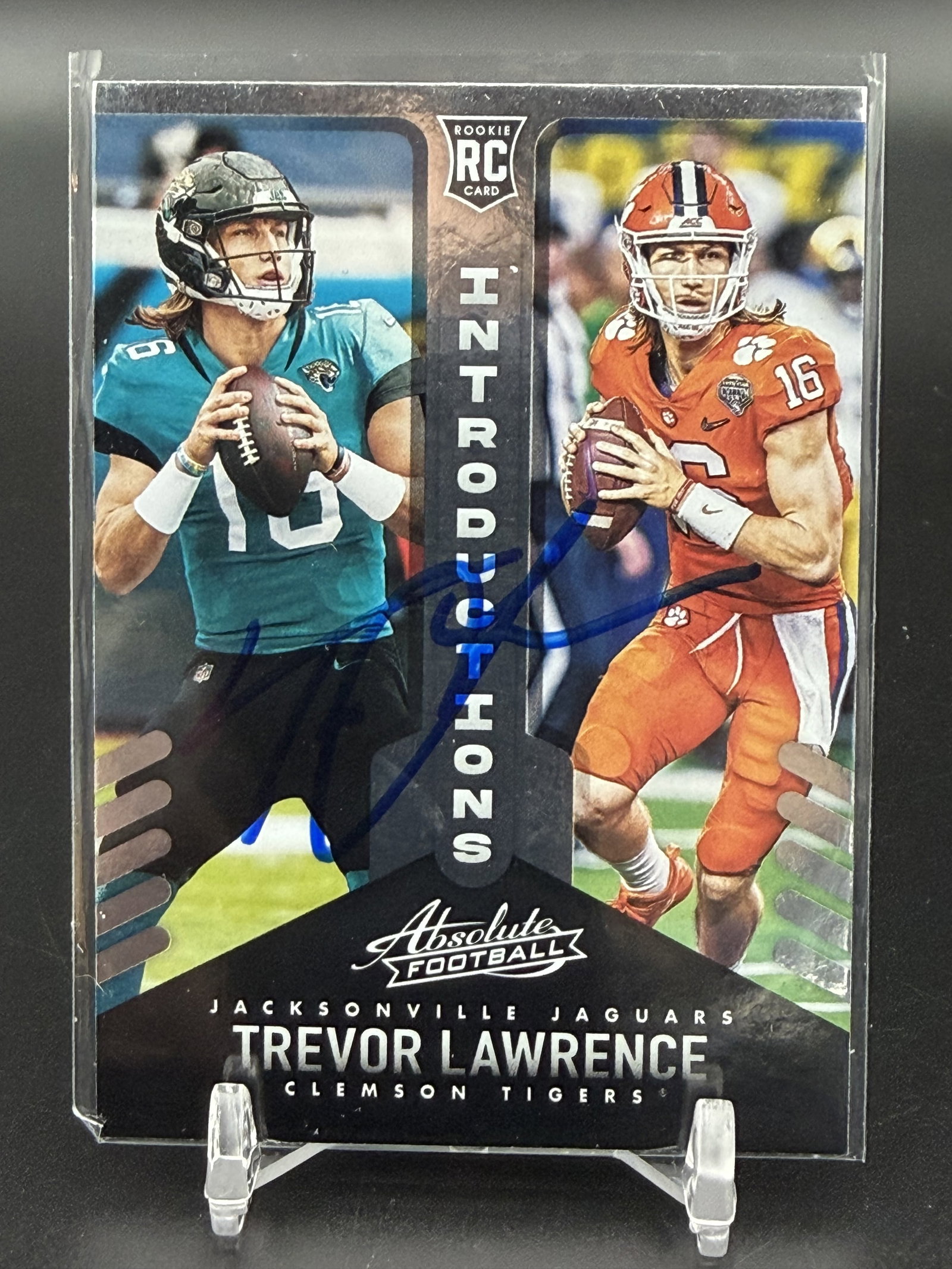 2021 Panini Absolute Introductions Trevor Lawrence RC Signed Auto PRO-Cert COA Jaguars (1 of 4)