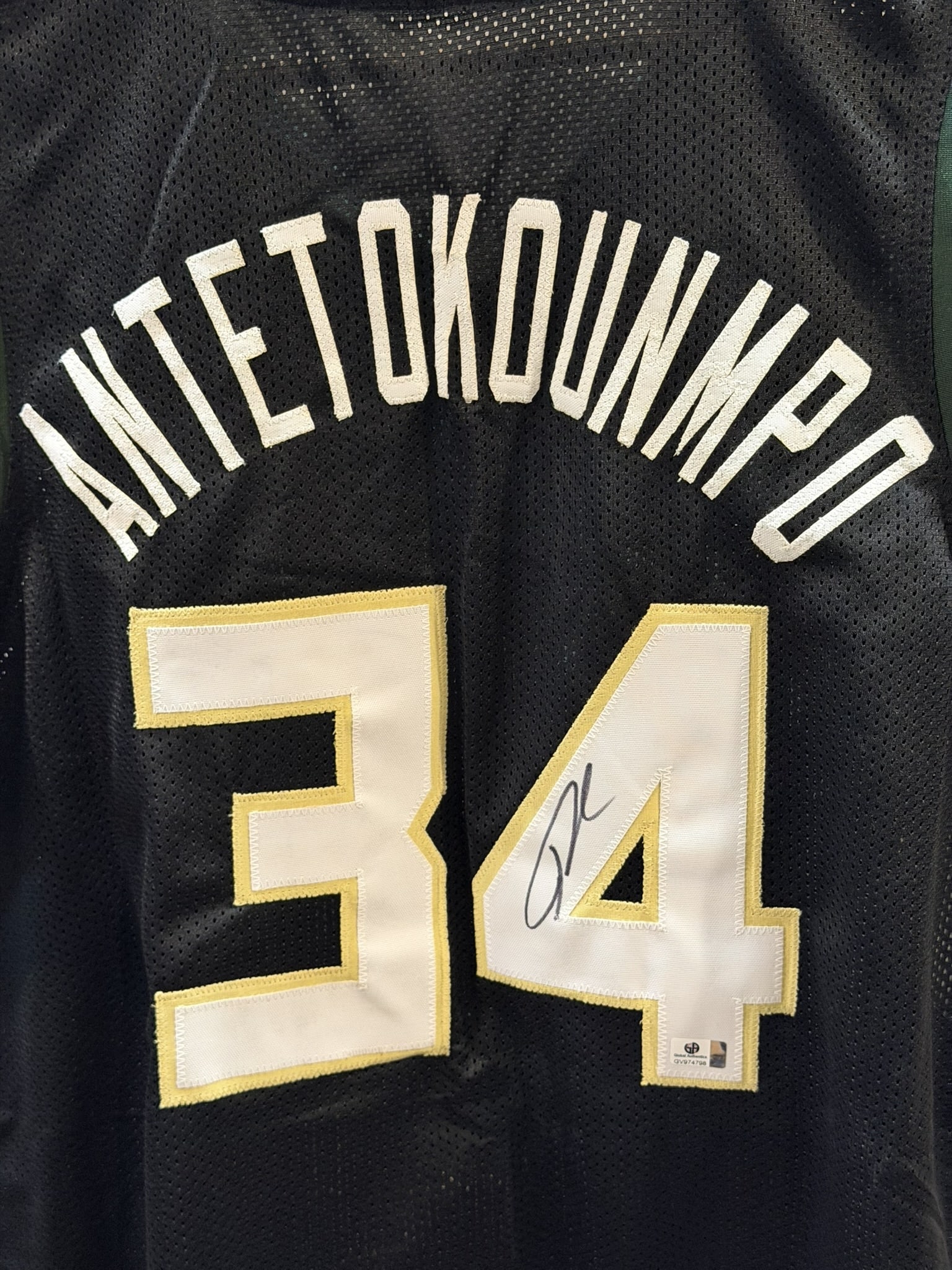 Giannis Antetokounmpo Signed Bucks #34 NBA Jersey GA COA Sz XL NWOT (1 of 5)
