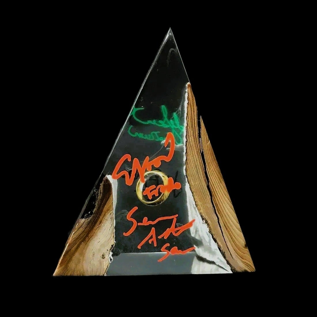 Quad–Signed (Serkis, Wood, Astin, Rhys–Davies) The Lord of the Rings Light/Display Piece (1 of 7)