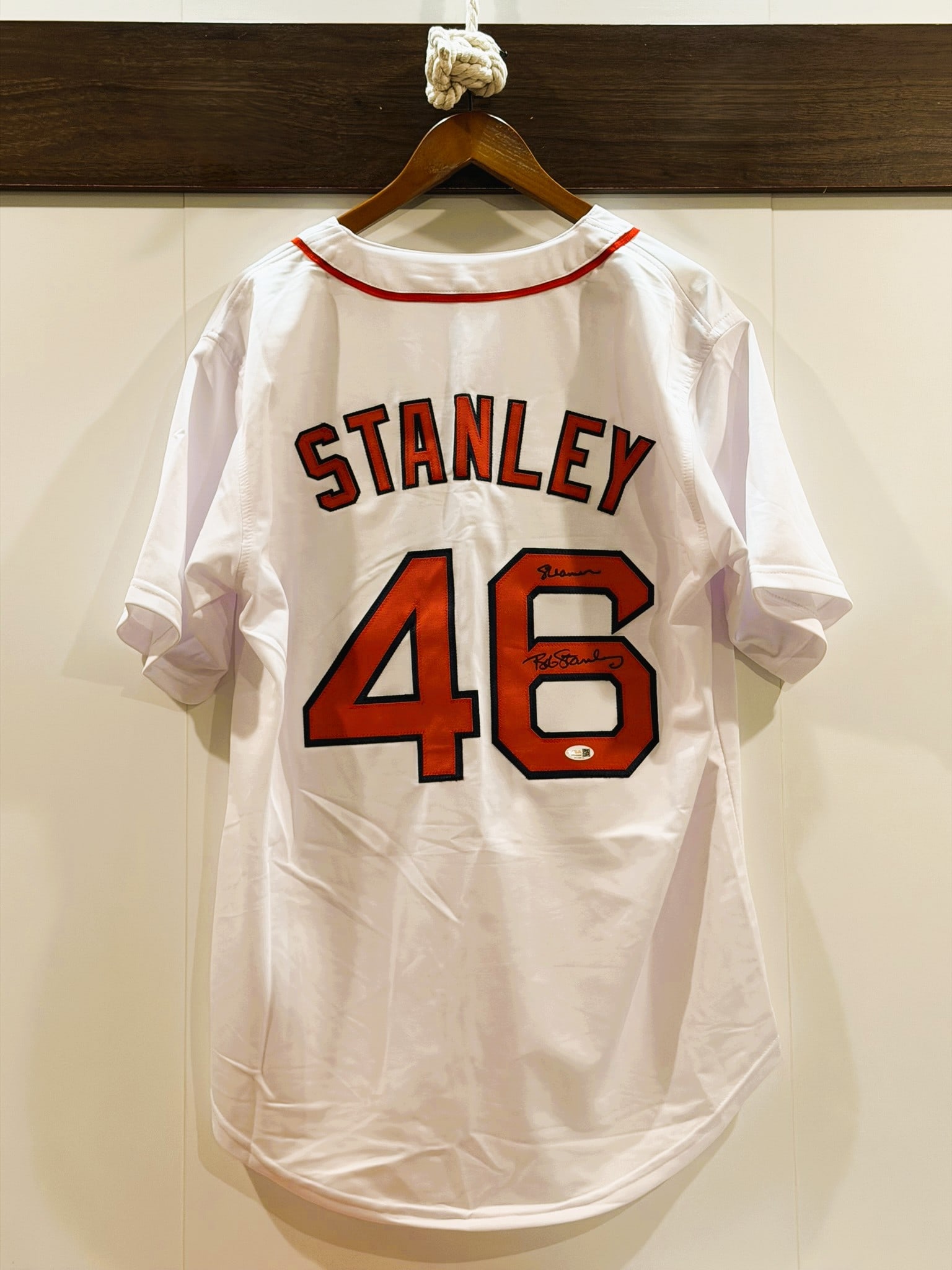Bob Stanley Signed Boston Red Sox #46 Jersey JSA COA NWOT (1 of 7)