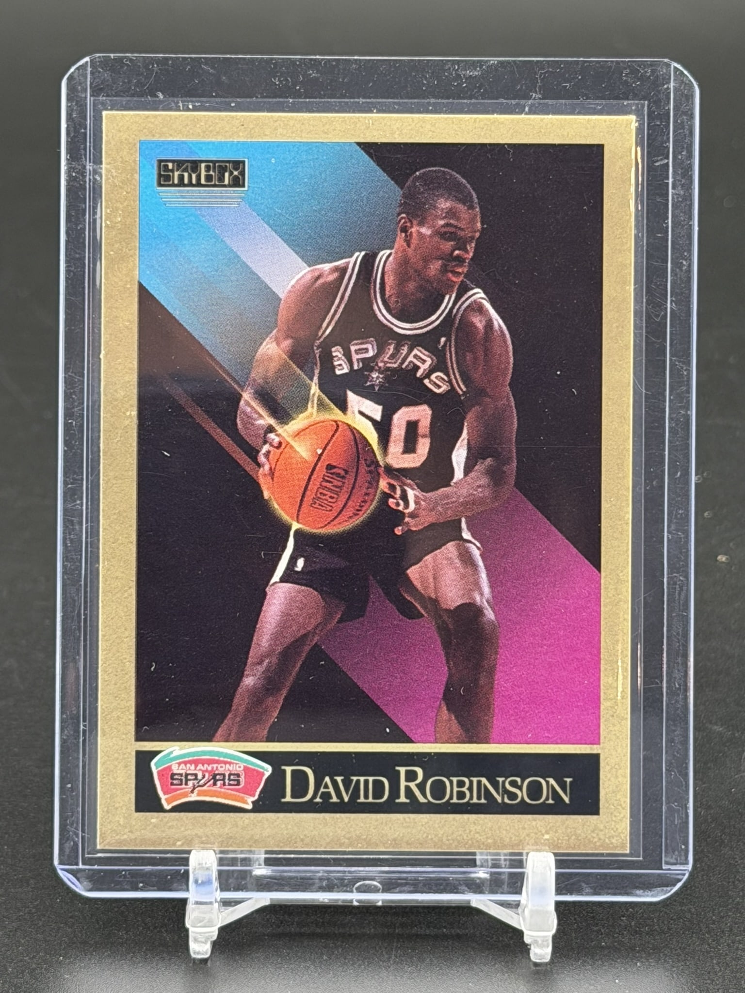 1990-91 SkyBox David Robinson Card #260 San Antonio Spurs Vintage Basketball Legend Center (1 of 2)