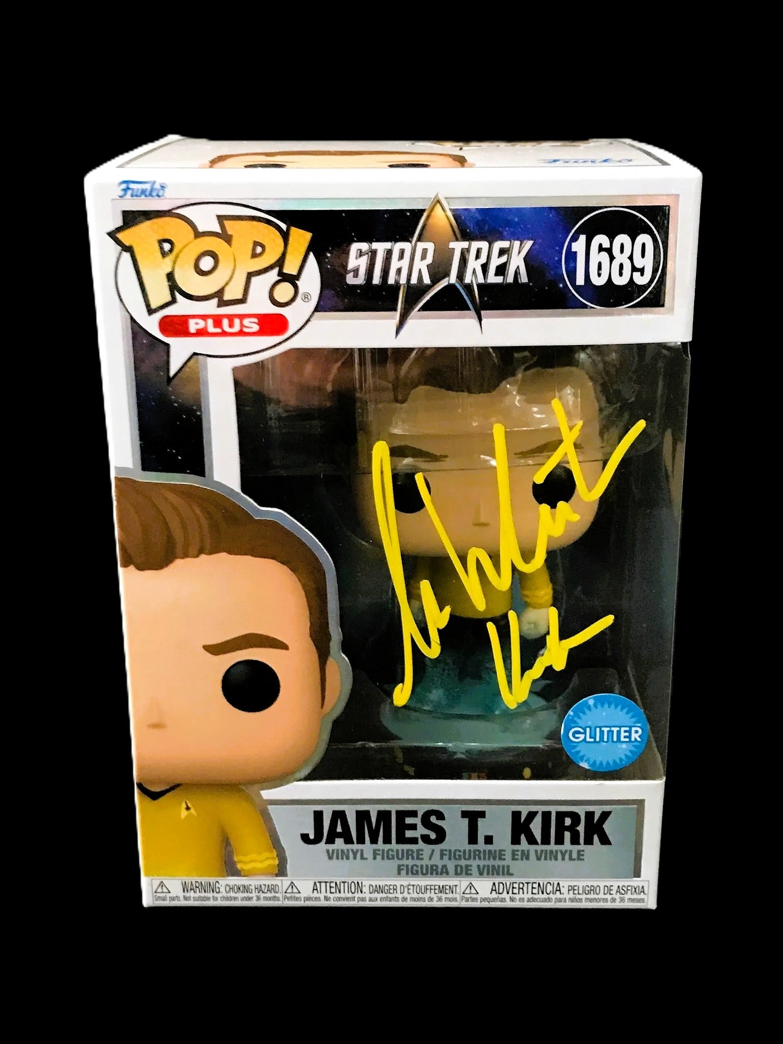William Shatner Signed Funko Pop! Plus "Star Trek James T. Kirk" #1689 COA (1 of 3)