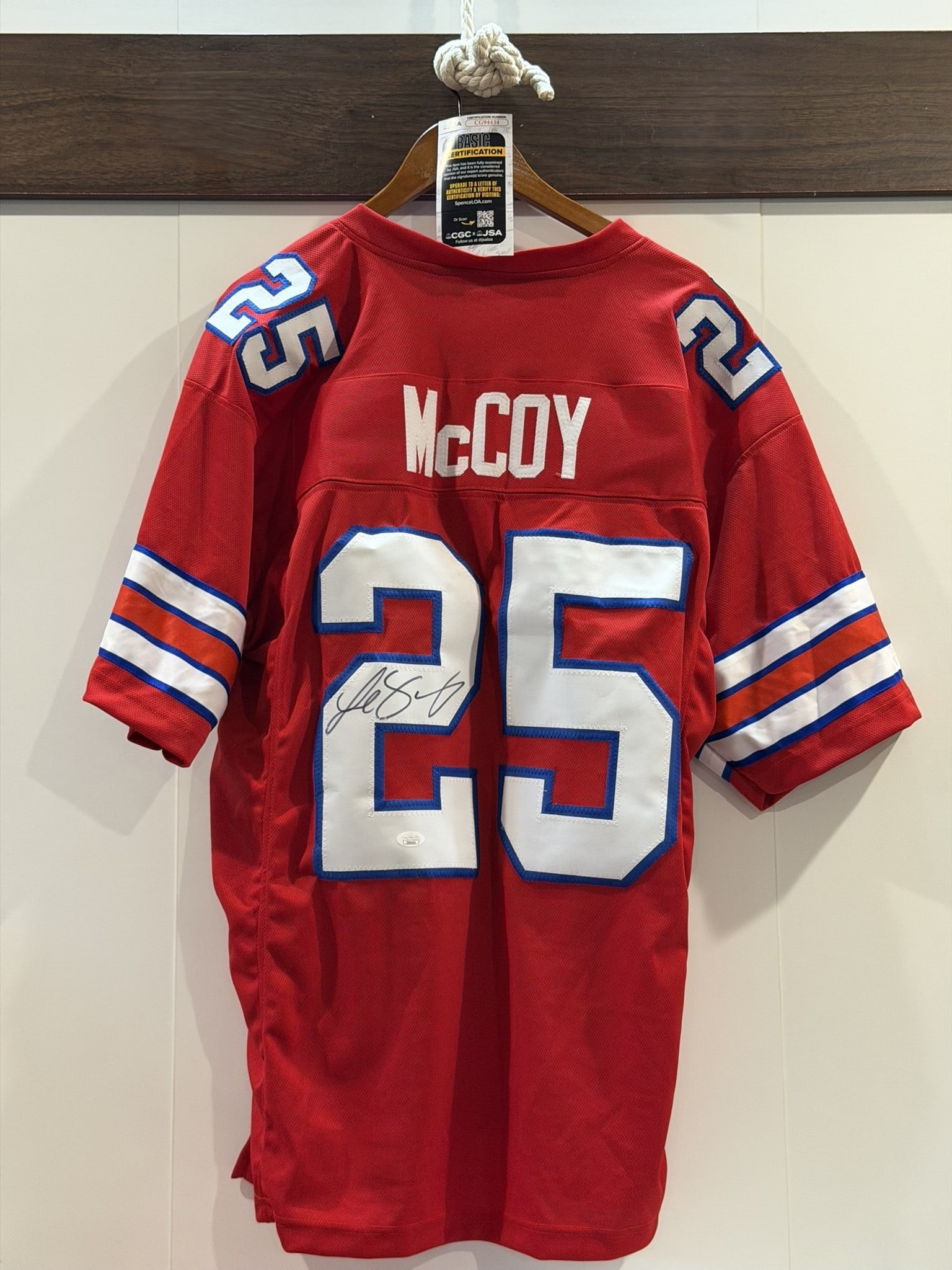 LeSean McCoy Signed Bills #25 NFL Jersey JSA COA NWOT (1 of 7)