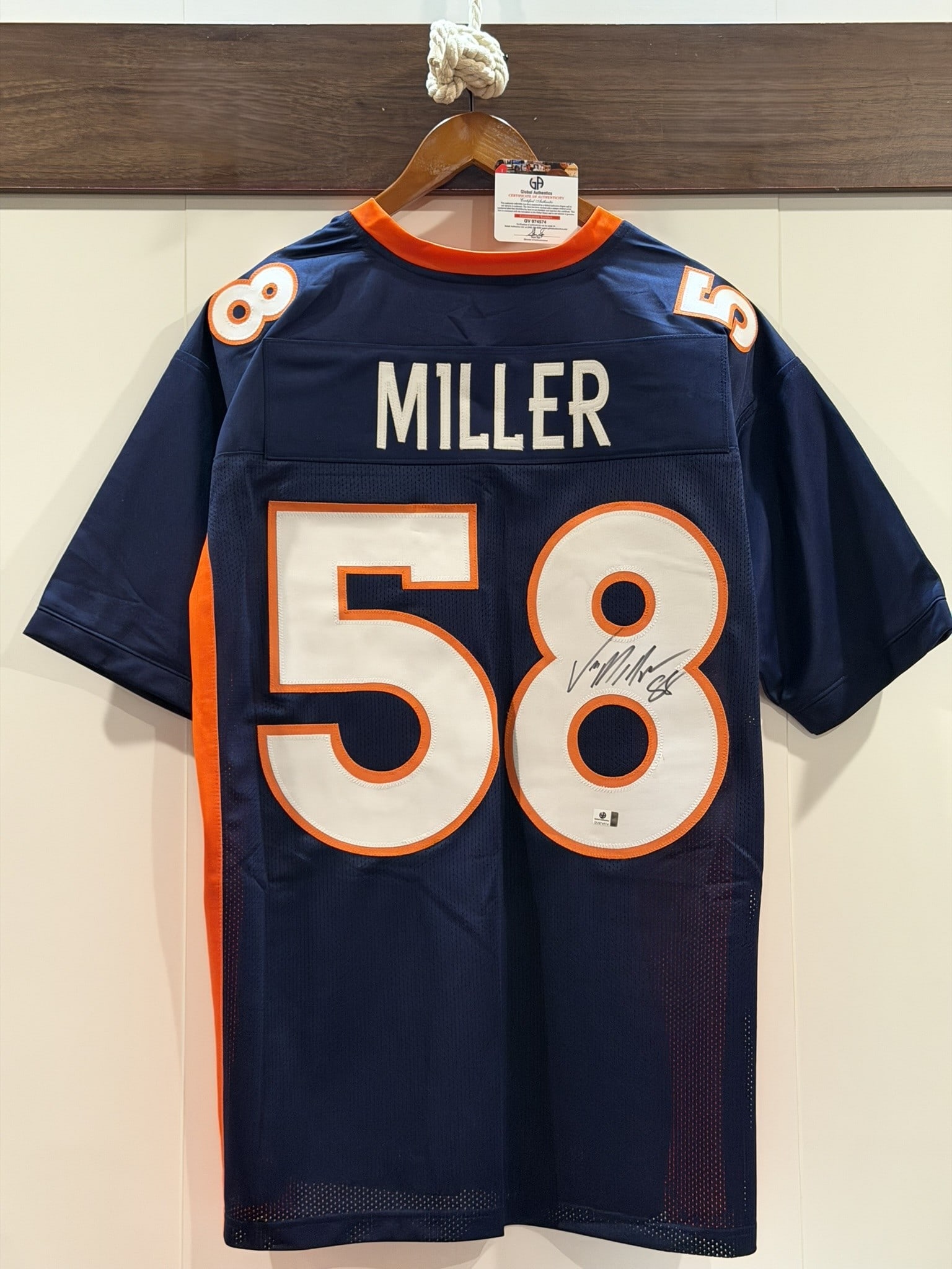 Von Miller Signed Broncos #58 NFL Jersey GA COA NWOT (1 of 6)