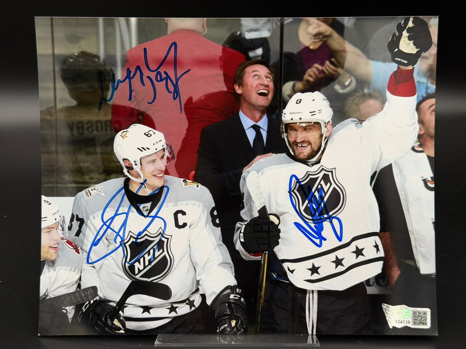 SIDNEY CROSBY, ALEX OVECHKIN & WAYNE GRETZKY Triple Signed 8" × 10" Photo – ACE COA (1 of 7)