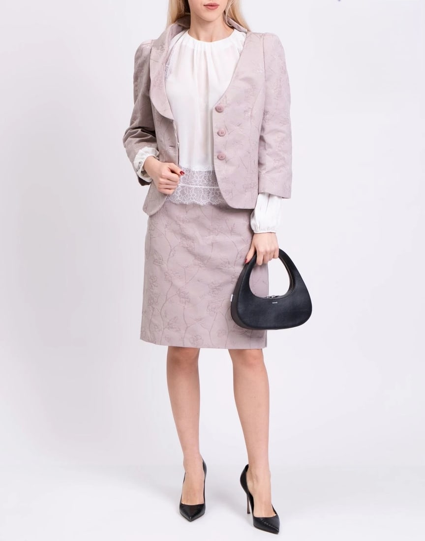 IMPORTED MSRP €990 ARMANI COLLEZIONI Jacquard Suit IT50 US14 UK18 XXXL Made in Italy NWT (1 of 7)