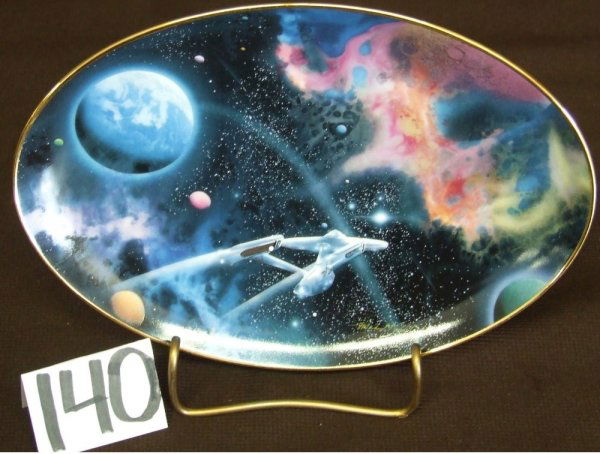 Star Trek - 2nd Star to the Right Plate: Next Generation-Final Frontier created by Michael David Ward; Collector 1573A