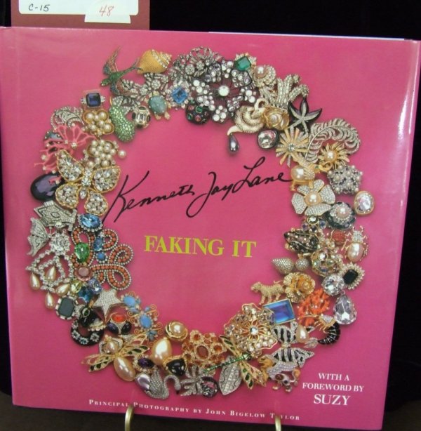 Kenneth Jay Lane Faking It Book: 160 Page book on Kenneth Jay Lane's jewelry designs. Features 147 illustrations.