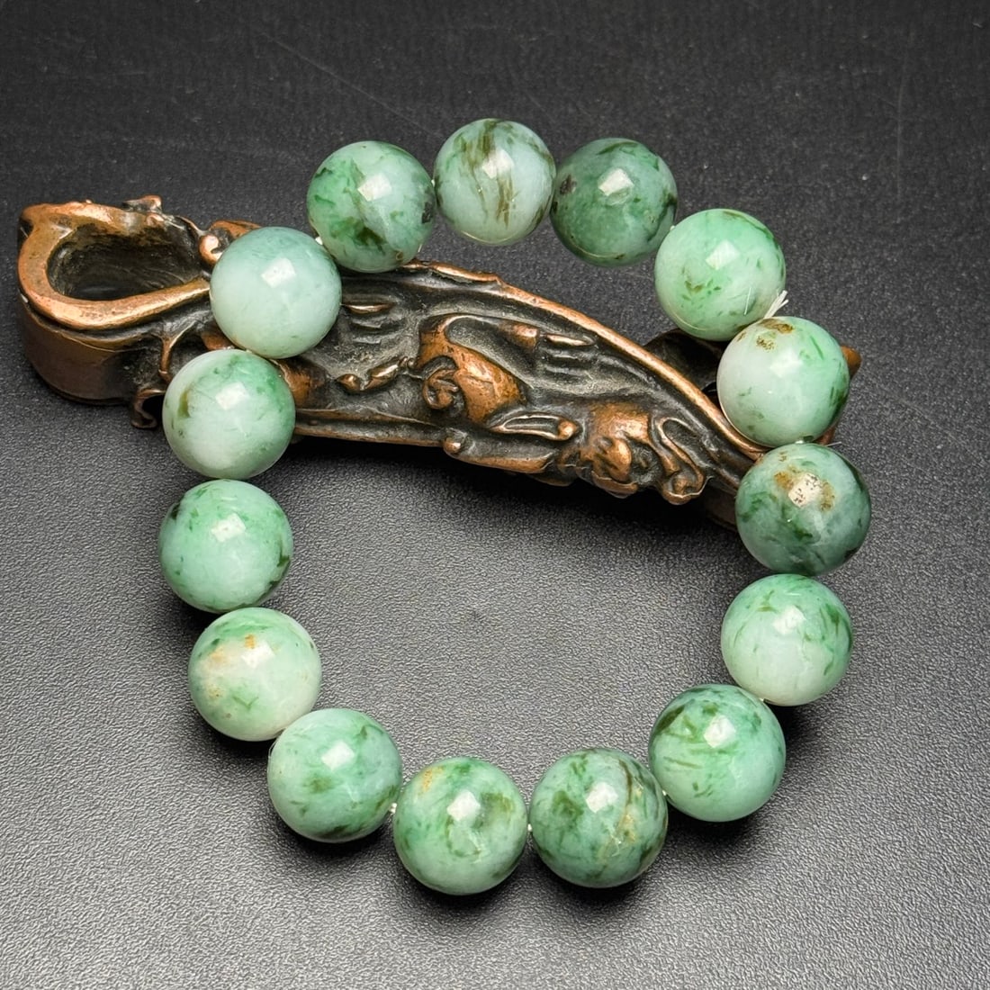 Exquisite Hetian jade and jadeite bracelet (1 of 8)