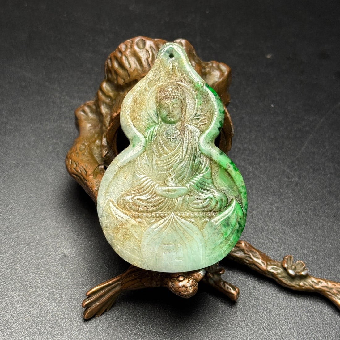 Exquisite Old Mine Jadeite Buddha (1 of 9)