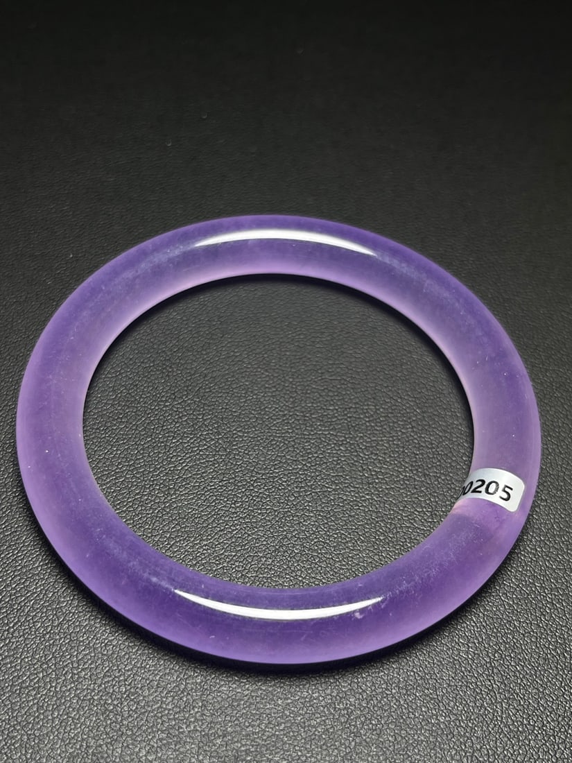 Jadeite Amethyst Crystal Bangle (1 of 9)