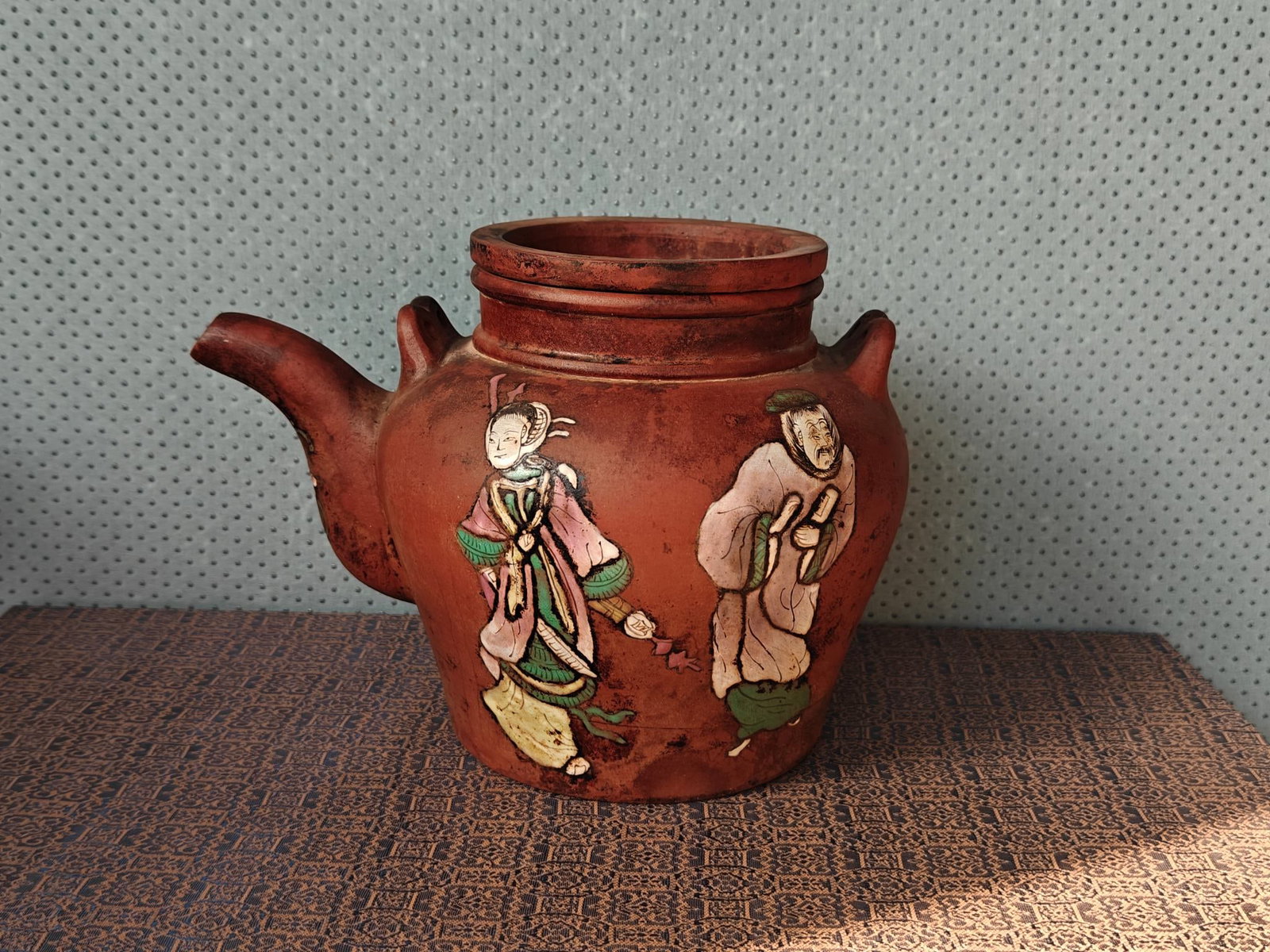 Hand-painted Figure Zisha Teapot (1 of 7)