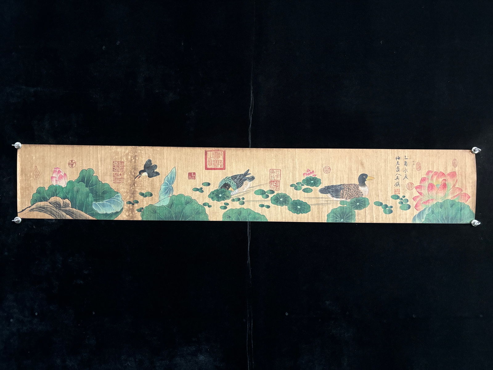 Wu Zhen's Flower and Bird Scroll (1 of 8)