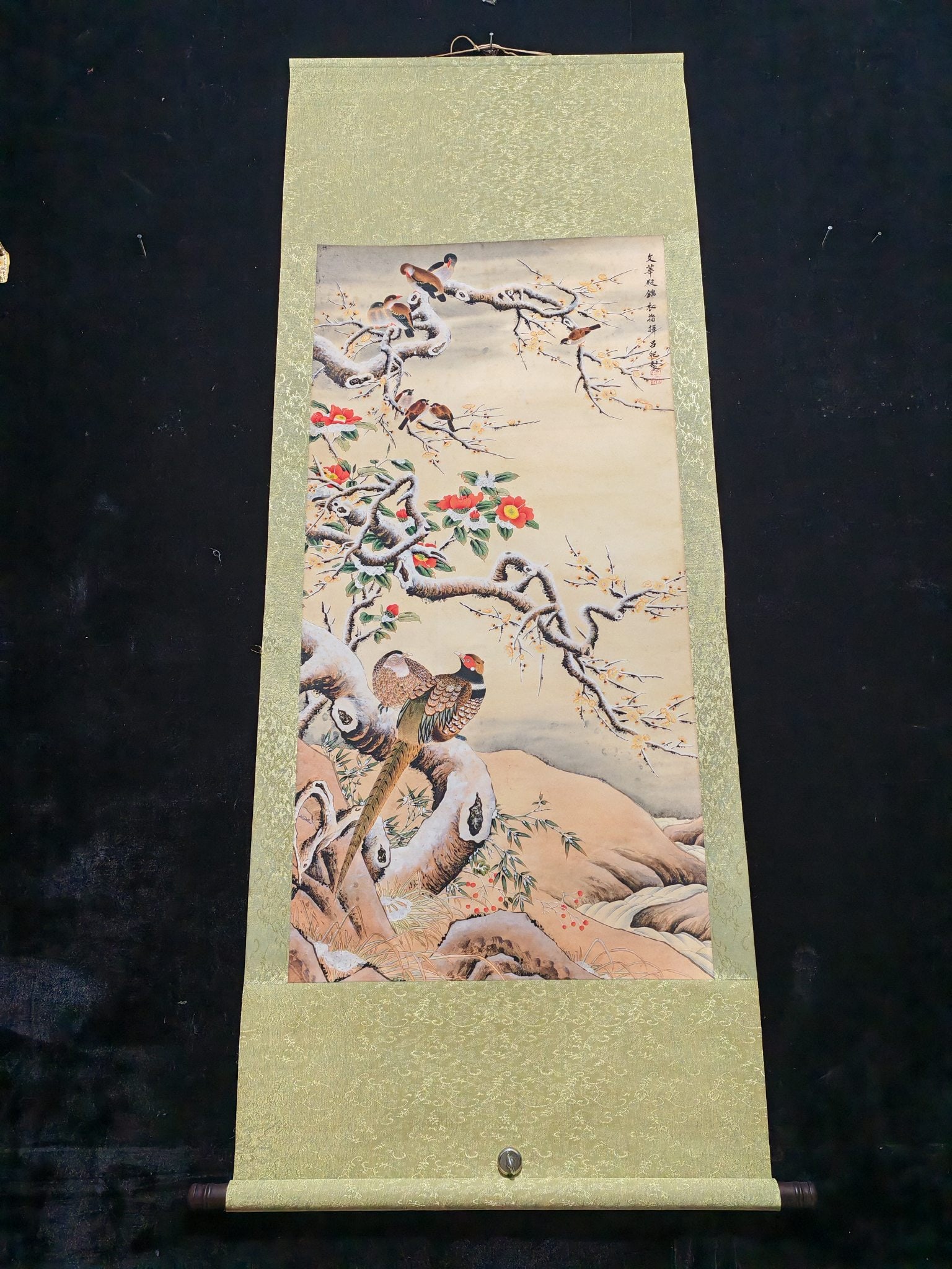 L?? Ji's Snow Scene with Flowers and Birds (1 of 9)