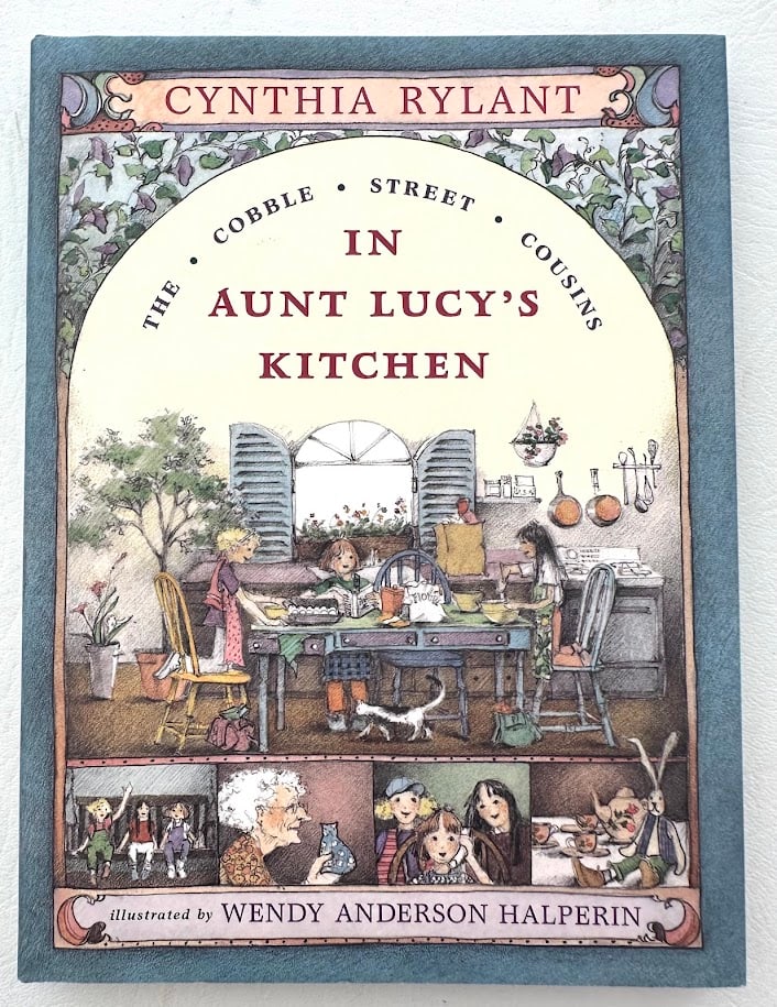 Cynthia Rylant. In Aunt Lucy's Kitchen.: New York: 1988. Illustrations by Wendy Anderson Halperin. First edition; with an original pencil drawing, SIGNED and dated by the artist - this is apparently an unused or altered design for the book;