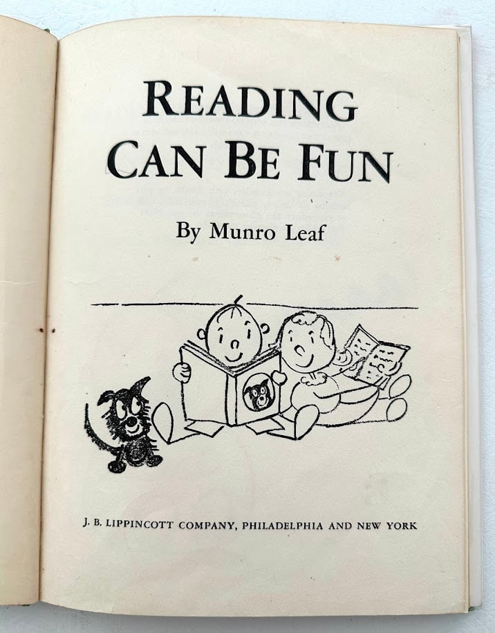 Munro Leaf. Reading Can Be Fun. - 2