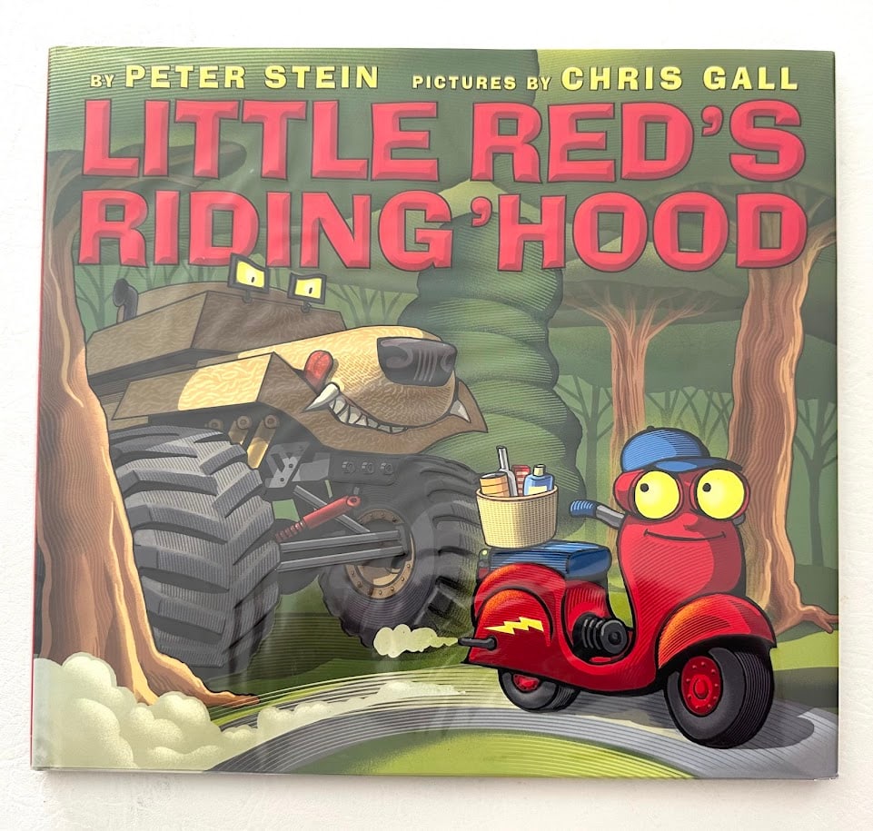 Peter Stein. Little Red's Riding Hood.: New York: 2015. First printing. Color illustrations by Chris Gall. With a four inch original drawing on the verso of the front fly leaf, SIGNED by Gall. Fine in jacket.