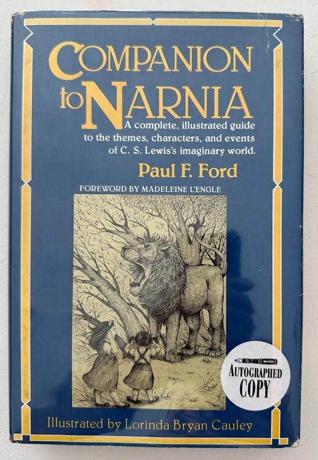 [Maurice Sendak] Companion to Narnia, by Paul F. Ford.: New York: 1980. First edition. Inscribed on the title page: "For Maurice, Lorinda and I admire your work immensely." SIGNED and dated December 1980, by Ford. Sendak and Ford were good friends.