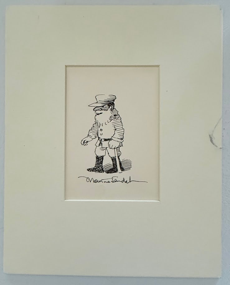 Maurice Sendak. Original Lithograph.: Lithograph of Sendak's sealyham terrier, Jennie, who was the dog in Sendak's Higglety Pigglety Pop, as well as other works. Limited to an edition of 500 copies. Inscribed by Sendak "for Judy from Maur