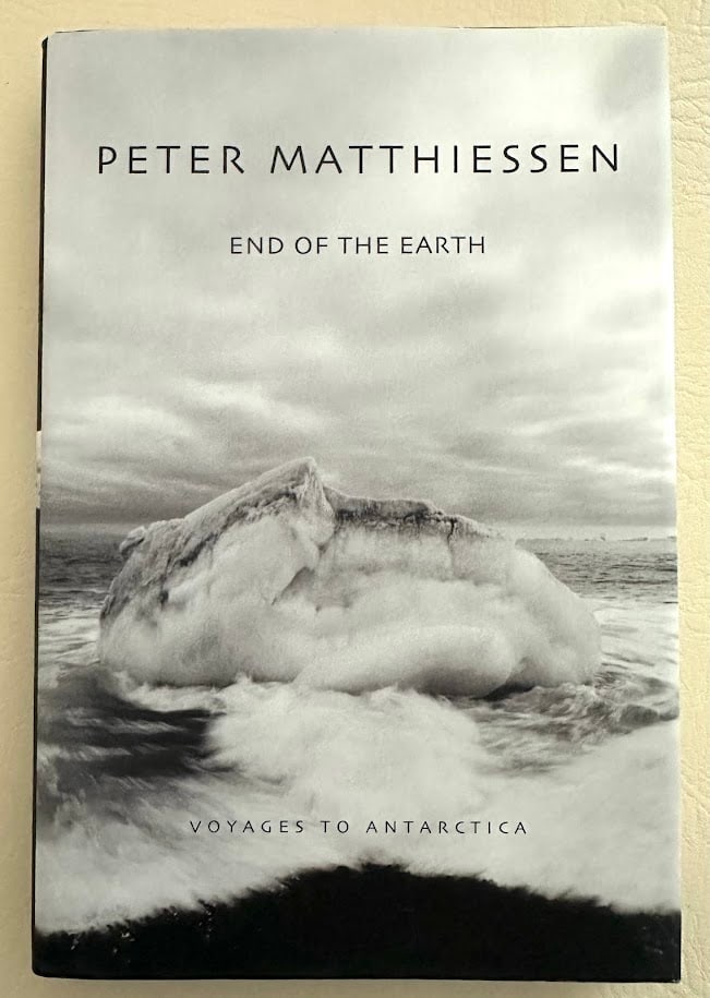 Peter Matthiessen. End of the Earth. Signed: Washington: NGS, 2003. 8vo; 242pp; cloth backed boards; pictorial jacket. Fine copy. First printing. Presentation copy SIGNED and dated 2003 by Birgit Bateman, one of the fellow travelers with