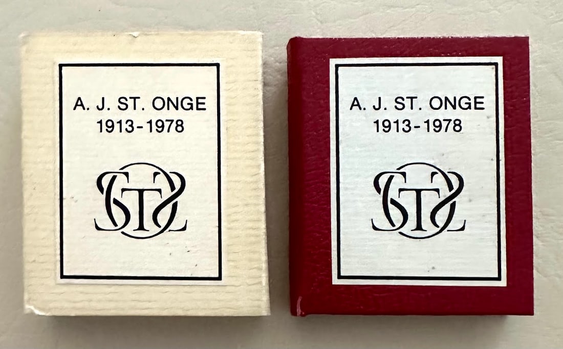 Miniature. A.J. St. Onge. 1913-1978. Limited edition (1 of 3)