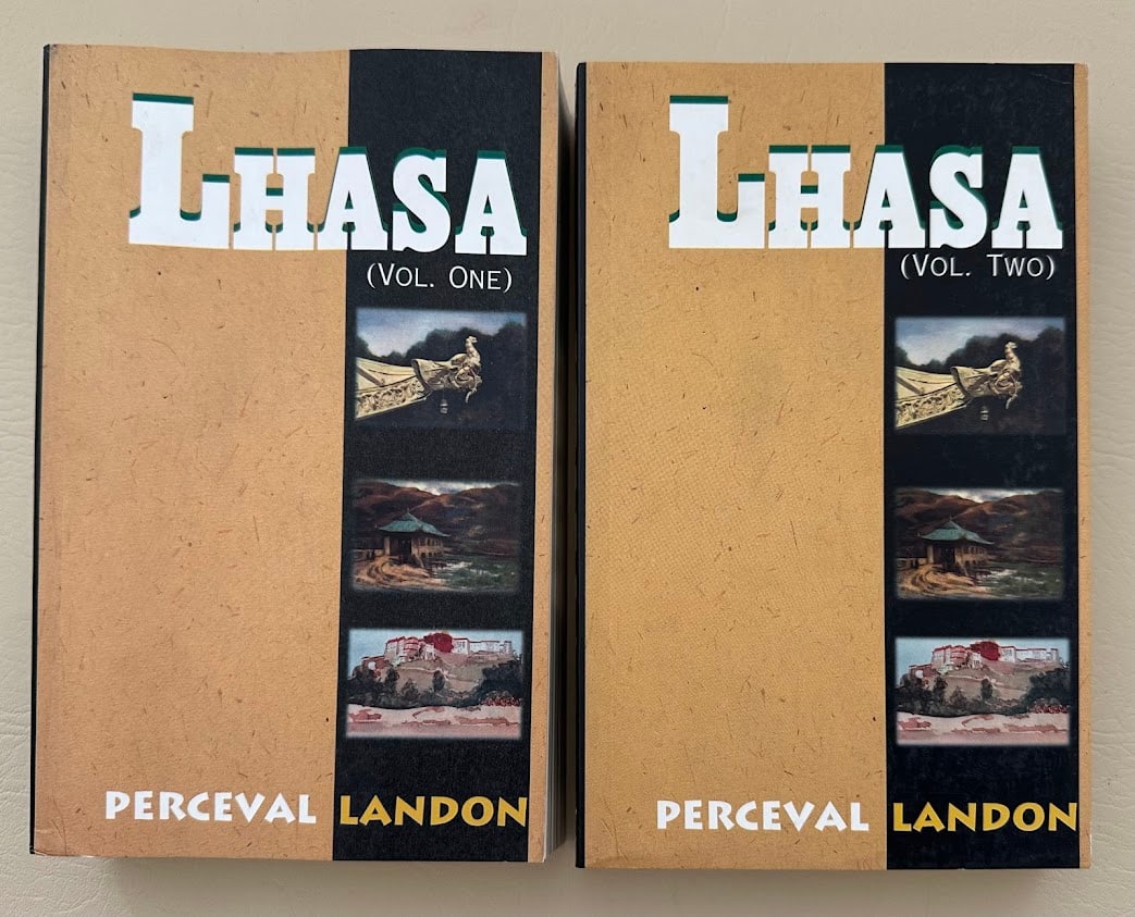 Perceval Landon. Lhasa. An Account of the country and people of Central Tibet and of the Progress: Varanasi: 2000. 8vo; 414pp-426pp; pictorial card covers; illustrated with numerous photographs and one folding map; some light wear, otherwise a very good set.