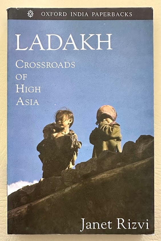 Janet Rizvi. Ladakh Cross roads of High Asia.: Delhi: 1998. 8vo; 290pp; color pictorial card covers; illustrated with map end papers, a section of color photographs, plus other illustrations; fine copy. Second revised edition.