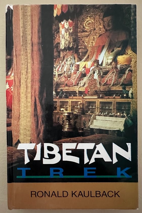 Ronald Kaulback. Tibetan Trek.: New Delhi: 1998. 8vo; 300pp; cloth; color pictorial jacket; illustrated with numerous photographs; fine copy. Reprint edition.