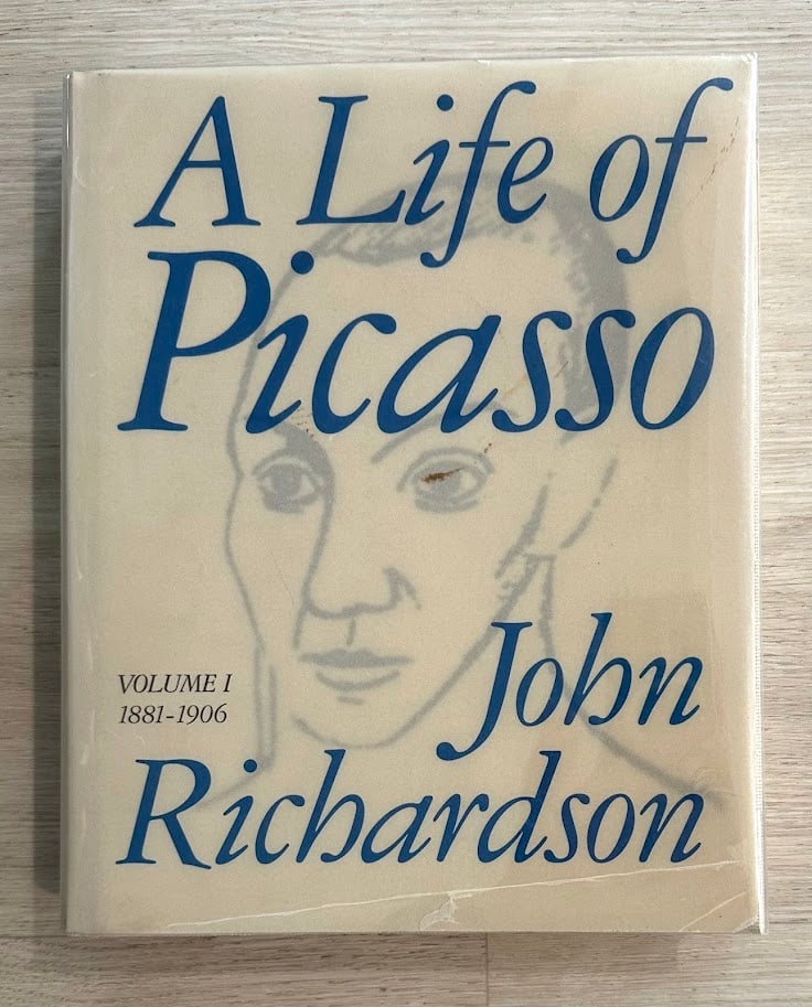 John Richardson. A Life of Picasso. Volume 1 1881-1906.: New York: 1991. 4to; 548pp; pictorial cloth; illustrated throughout with b/w photographs; front flap of jacket separated, but complete, otherwise very good.