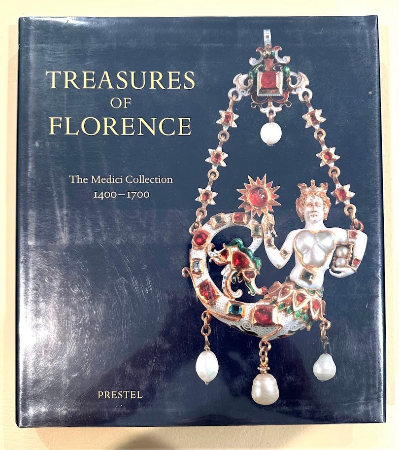 Treasures of Florence. The Medici Collection 1400-1700. Edited by Cristina Luchinat.: New York: 1997. 4to; 228pp; cloth; color decorative jacket; with numerous color & b/w illustrations; front inner hinge beginning to crack [due to size and weight], otherwise very good. First edition.