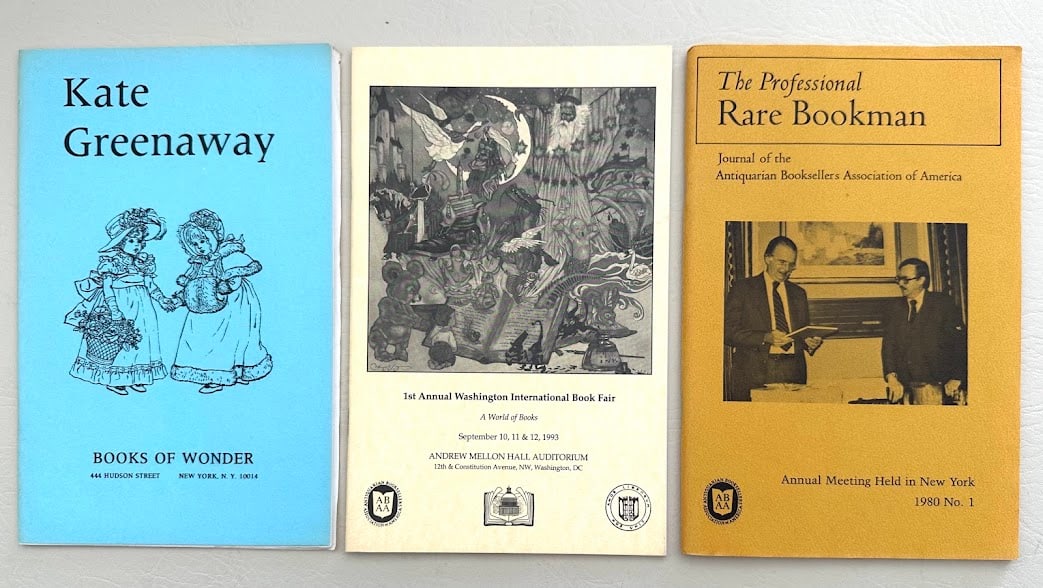 First Catalogs. Kate Greenaway, Books of Wonder 1980. Catalog of an Exhibition listing 93 items; (1 of 4)