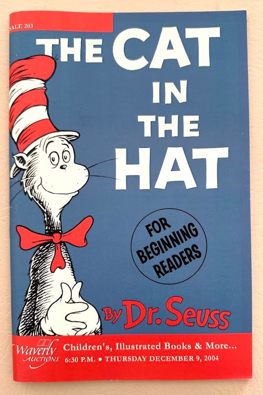 [Dr. Seuss] Important Collection of Dr. Seuss.: Falls Church: Waverley Auctions, 2004. Color pictorial wrappers; illustrated; fine copy. Contains 228 lots of Seuss items [lots 223-461] comprising the collection of Seuss books that was the basis for