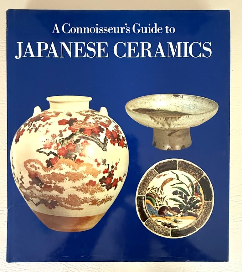 A Connoisseur's Guide to Japanese Ceramics, by Adalbert Klein.: London: 1984. Large 4to; 275pp; boards; color pictorial jacket; with 303 illustrations, 40 are in color; jacket with 3 inch cut at fold of rear cover, otherwise very good.