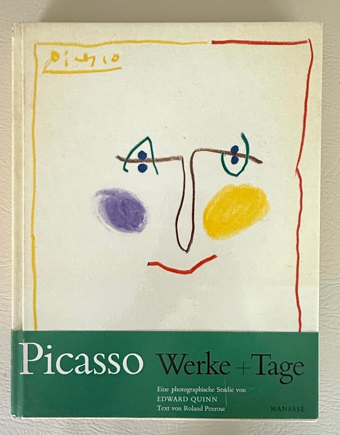 Picasso. Werke + Tage, by Roland Penrose.: Zurick: 1965. Large 4to; color pictorial boards; each page with a photograph or drawing; fine with the original printed wrap-around band.