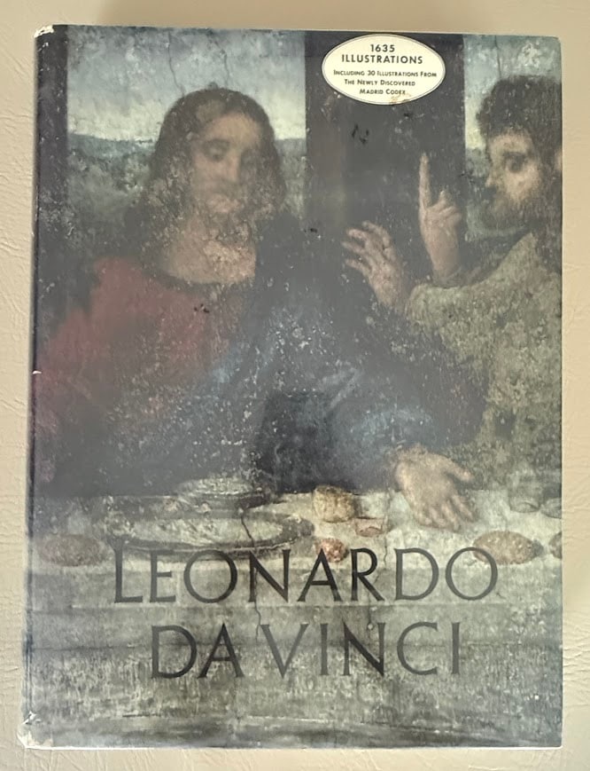 Leonard Da Vinci.: New York: Reynal & Company, 1956. Large, thick folio; 518pp + index; gold lettered boards; color pictorial jacket; with 1635 illustrations, including 30 illustrations from the newly discovered Madrid 