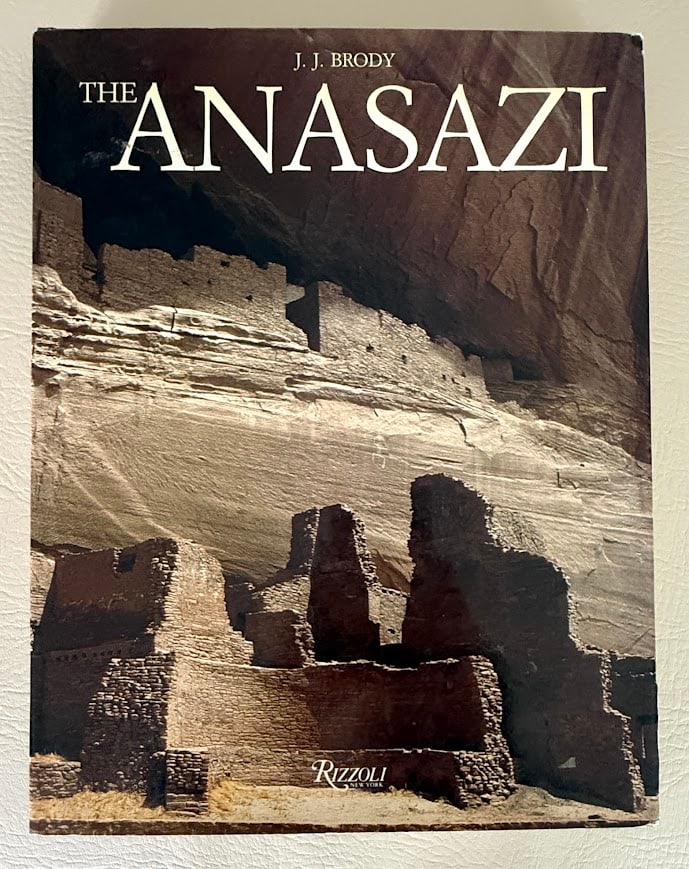 The Anasazi. Ancient Indian People of the American Southwest, by J.J. Brody.: New York: Rizzoli, 1990. 4to; 239pp; cloth; pictoria jacket; with numerous photographic illustrations; jacket worn along edges and corners, otherwise very good; with the original publisher's promotion