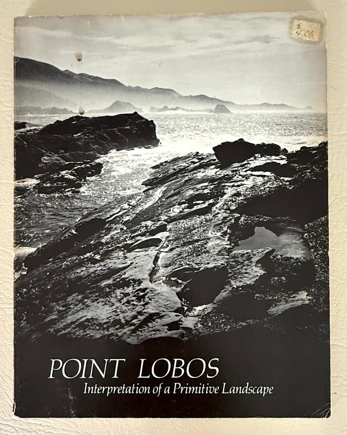 Point Lobos. Interpretation of a Primitive Landscape.: Berkeley: University of California, 1975. 4to; 80pp; pictorial card covers; illustrated with photographs; covers lightly worn and with a few spotted areas; first 2 leaves partially separated; small pr