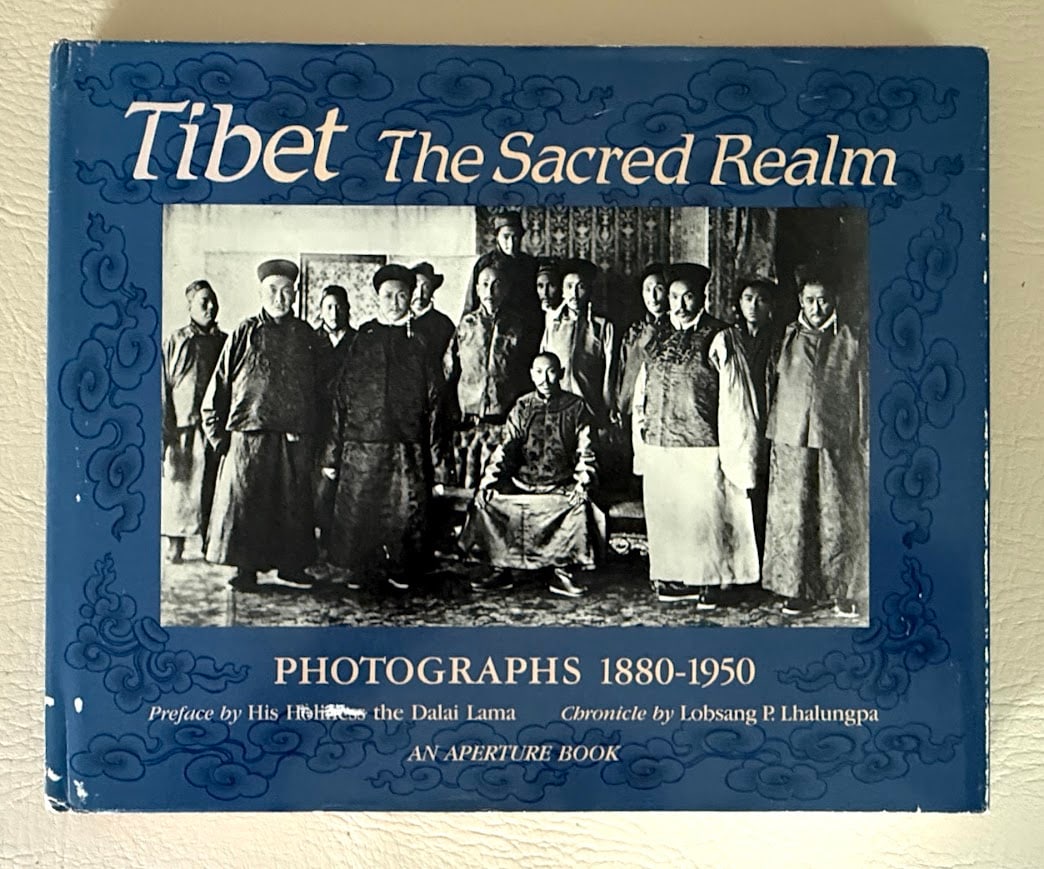Tibet the Sacred Realm. Photographs 1880-1950, by Lobsang Lkalungpa.: Westford: 1983. Large oblong 4to; 159pp; boards; pictorial jacket; profusely illustrated; jacket slightly worn, otherwise a very good copy. First edition.
