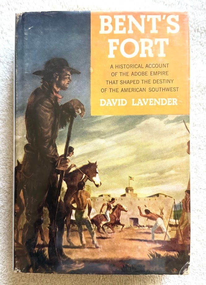 David Lavender. Bent's Fort. A Historical Account of the Adobe Empire That Shaped the Destiny of: New York: 1954. 8vo; 450pp; illustrated with pictorial end papers; a very good copy in the original pictorial jacket. First edition.