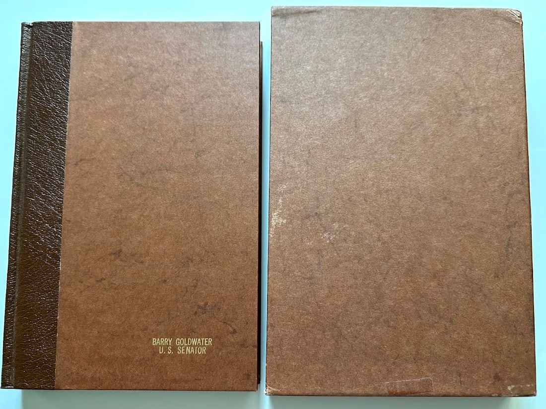 Richard E. Lynch. Winfield Scott. A Biography of Scottsdale's Founder.: Scottsdale: The City of Scottsdale, 1978. 8vo; 206pp; leather backed boards; illustrated with photographs. First edition, limited to only fifty copies, SIGNED by the author. Barry Goldwater's copy wit