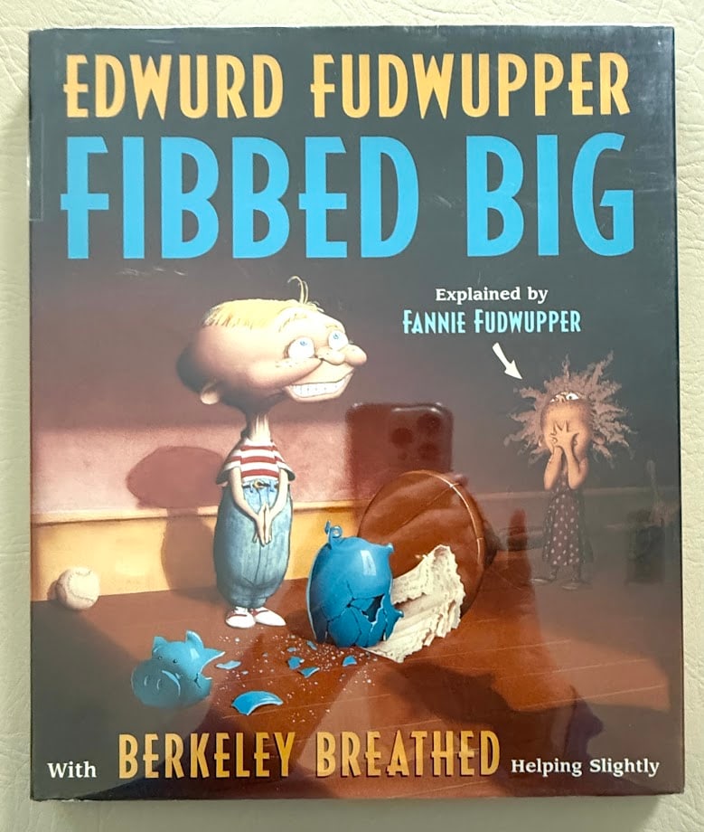 Berkeley Breathed. Edwurd Fudwupper Fibbed Big.: Boston: 2000. Large 4to; color pictorial boards in matching jacket; with color illustrations, many full page by the author. Fine in jacket. First printing. SIGNED by the author on the title page.